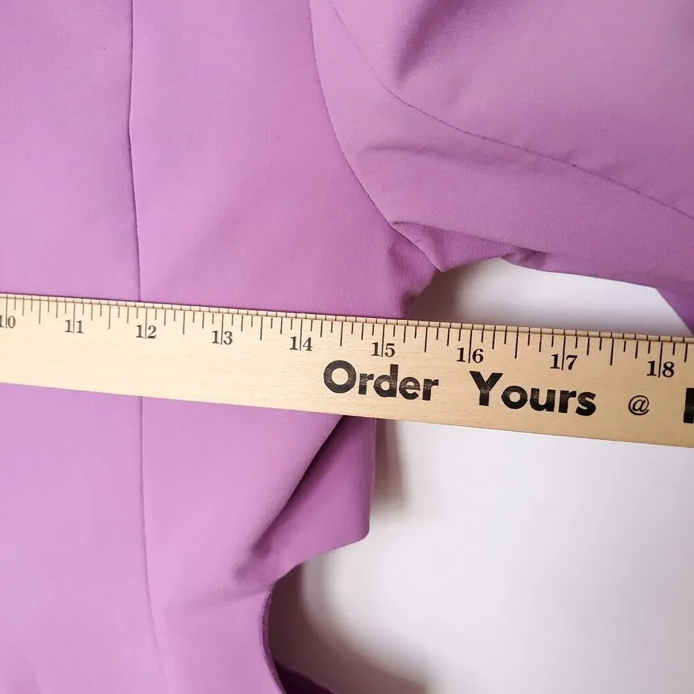 Zara Cut Out Blazer Dress Size Small Lilac/Purple Long Sleeve Bloggers Favorite - Picture 15 of 16